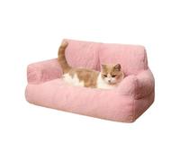 Hixingo Cama Antiestres Peluche para Perro y Gato, Cama Desenfundable Lavable Perro Gato con Base Antideslizante Colchon Felpa Suave para Mascotas Grande Medianos Pequeño (Rosa,75x40x35cm)
