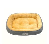 Hixingo Cama Antiestres Peluche para Perro y Gato, Cama Lavable Perro Gato Colchon Felpa Suave para Mascotas Grande Medianos Pequeño (Jengibre,50 * 60cm)