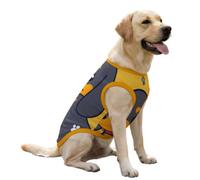 Hixingo Chaleco Refrigerante para Perro, Chaqueta de Enfriamiento por Evaporación para Perros, Ropa Transpirable de Verano Anti Golpe de Calor con Ajustable Arnés (Impresión 8,XL)