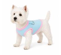 Hixingo Chaleco Refrigerante para Perro, Chaqueta de Enfriamiento por Evaporación para Perros, Ropa Transpirable de Verano Anti Golpe de Calor con Ajustable Arnés (ZS05 Rosa y Azul,XXL)
