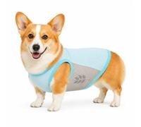 Hixingo Chaleco Refrigerante para Perro, Chaqueta de Enfriamiento por Evaporación para Perros, Ropa Transpirable de Verano Anti Golpe de Calor con Ajustable Arnés (ST9 Azul,9XL)