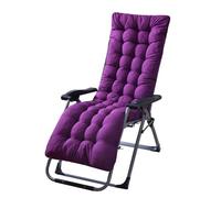Hixingo Cojin Tumbona con Respaldo, Suave y Cómodo Cojines para Tumbonas de Jardín Colchoneta Hamaca Jardin Antideslizante para Tumbonas, Sillas y Mecedora (170 * 53 * 8cm,Morado)