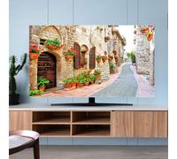 Hixingo Cubierta Antipolvo para TV, 32"-80" Universal Funda para Televisor Elástico Protector para Smart TV, Paisaje Cubierta de Televisión Pantalla de Funda (49-52"(118x70cm),Calle)