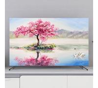 Hixingo Cubierta Antipolvo para TV Universal Funda para Televisor Elástico Protector para Smart TV Cubierta de Televisión Pantalla de Funda para 32 a 80 Pulgadas (40-43",Paisaje 6)