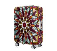Hixingo Cubierta de Equipaje, Elástico Flores Mándalas Funda Protectora de Equipaje Anti-Polvo Funda de Maleta Antiarañazos Luggage Cover para 18-32 Pulgadas (Bohemia,30-32 Pulgadas)