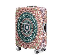 Hixingo Cubierta de Equipaje, Elástico Flores Mándalas Funda Protectora de Equipaje Anti-Polvo Funda de Maleta Antiarañazos Luggage Cover para 18-32 Pulgadas (Corazón,18-20 Pulgadas)