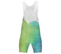 Hixingo Culotte Ciclismo Hombre con Tirantes Multicolor 3D | Ciclismo Pantalones Cortos de Babero Verano Transpirable y Secado Rápido Pantalón Corto Medias MTB Bicycle Shorts