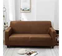 Hixingo Estilo Simple Funda Sofa Elástica, Fundas Sofa 1 2 3 4 Plazas, Protector Sofa Antideslizante, Cover Protector Todo Incluido, Decoración de Sala de Estar Dormitorio (Marrón,3 Plazas)