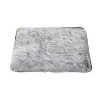 Hixingo Felpa Cama Antiestres Peluche para Perro y Gato, Cama Desenfundable, Perro Gato Otoño/Invierno con Antideslizante Colchon, para Mascotas Grande Medianos Pequeño (Gris,L50xW40xH10cm)