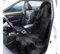 Hixingo Funda de Asiento de Coche Delantero Universal (Camuflaje Negro 2,75x147cm)
