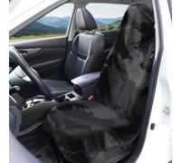 Hixingo Funda de Asiento de Coche Delantero Universal (Camuflaje Negro 6,75x147cm)