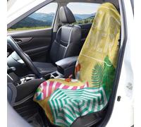 Hixingo Funda de Asiento de Coche Delantero Universal (Planta Tropical 3,75x147cm)