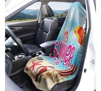 Hixingo Funda de Asiento de Coche Delantero Universal (Retro Tropical 5,75x147cm)