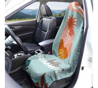 Hixingo Funda de Asiento de Coche Delantero Universal (Retro Tropical 9,75x147cm)
