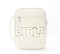 Hixingo Funda para Libros de Lectura Ajustable, Fundas Biblia Libros Cuero con Cremallera para Mujer Hombre para Amantes de Los Libros Regalos para Compañeros de Clase (20 * 25 * 7cm,Letras beige)