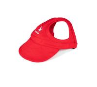Hixingo Gorra de Béisbol del Perro para Mascota Protector Solar Gorra de Visera para Deportes al Aire Libre, Sombrero Ajustable para Perros Grandes, medianos y pequeños (L,Rojo)