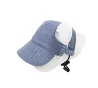 Hixingo Gorra de Béisbol del Perro para Mascota Protector Solar Gorra de Visera para Deportes al Aire Libre, Sombrero Ajustable para Perros Grandes, medianos y pequeños (S,Azul Salvia)