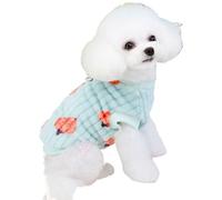 Hixingo Jersey para Perros Grandes Medianos Pequeños, Jersey de Forro Polar Perro Cálido Invierno Suave y Cómodo para el Animal y Fácil de Poner y Clima Frío (WY007 Azul,L)