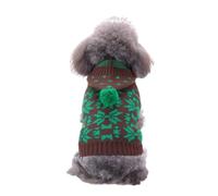 Hixingo Jersey para Perros Grandes Medianos Pequeños, Jersey de Forro Punto Perro Cálido Invierno Suave y Cómodo para el Animal y Fácil de Poner y Clima Frío (Lazo Verde,XXL)