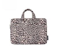 Hixingo Maletín Funda para Portátil 13" 14" 15", Impermeable Portátiles Bolsa Bolsa Ordenador Compatible Funda Protectora Laptop Bolso Netbooks para Hombre Mujer (15”,Estampado de Leopardo)