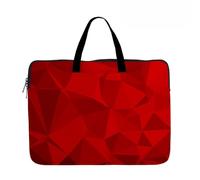 Hixingo Maletín Funda para Portátil 13" 14" 15", Portátiles Bolsa Impresión 3D Bolsa Ordenador Compatible Funda Protectora Laptop Bolso Netbooks para Hombre Mujer (13”,Forma roja)