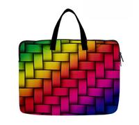 Hixingo Maletín Funda para Portátil 13" 14" 15", Portátiles Bolsa Impresión 3D Bolsa Ordenador Compatible Funda Protectora Laptop Bolso Netbooks para Hombre Mujer (13”,Tejido Colorido 8)