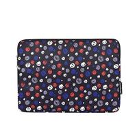 Hixingo Maletín Funda para Portátil 13/14/15 Pulgada, Impermeable Portátiles Bolsa Bolsa Ordenador Compatible Funda Protectora Laptop para Hombre Mujer (Lunares Rojos,14 Pulgadas)