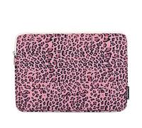 Hixingo Maletín Funda para Portátil 13/14/15 Pulgada, Impermeable Portátiles Bolsa Bolsa Ordenador Compatible Funda Protectora Laptop para Hombre Mujer (14 Pulgadas,Leopardo Rosa)
