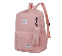 Hixingo Mochila Escolar Adolescente, 16 Pulgada Mochilas Escolares Ultraligero Mochila Infantil Estudiante, Casual Mochila Grande para Universitarias Instituto (Rose,46x30x14cm)