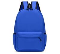 Hixingo Mochila Escolar para Niña Niño, Color Sólido, Mochila Infantil Gran Capacidad Casual Backpack, Ligero Estudiantes Adultos para Escolar Viaje Trabajo (Azul 1,M)
