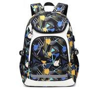 Hixingo Mochilas Escolares Infantil para Niños y Niñas, Ligero Duradero Adolescentes Mochila Casual Mochila Escolar Unisex para Colegio Viajes Deportes (Teñido por Goteo,47x32x15cm)