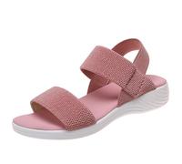 Hixingo Moda Sandalias Mujer Verano Plataforma Comodas Sandalias de Plataforma de Ancho Punta Abierta Amplio Zapatillas de Deporte Caminata Al Aire Libre Casual (922 rosa,41)