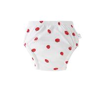 Hixingo Moderno Sencillo Algodón Bragas de Aprendizaje, 3 Piezas de Pañales de Tela Calzones de Entrenamiento Reutilizables, Pañal de Aprendizaje para 1-6 Años Niños/Niñas (Fresa,L)