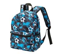 Hixingo Niños Mochilas de Doble Capa - Patrón de Fútbol Bolsa para la Escuela Dibujos Animados Mochila con Bolsillos Laterales Escuela Primaria Kindergarten Mochilas (Fútbol Americano)