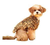 Hixingo Pull pour Chien Petite Moyen Grande Taille, Pull-Over en Polaire pour Chien Manteau Chats Chaud Hiver Polaire Vêtement Chat Hiver par Temps Froid (ML77 Leopardo,4XL)