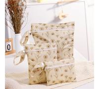 Hixingo Sac à Couches Lavables 3 Pc, Réutilisable Sac à Maillot Mouillé Étanche Organiseur Pochette Couche Lavable, Imperméable Eclair Wetbag de Voyage pour Les Plage Piscine (Caqui,3PC)