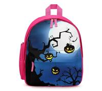 Hixingo Sac a Dos Enfant Fille de 3 à 10 Ans, Halloween, Cartable Maternelle, Sac a Dos Grande Capacité, Idée Cadeau, pour Petit Adolescents (Noche de terror)