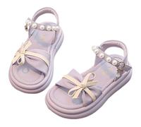 Hixingo Sandalias Niña Verano de Princesa, 3-16 A ños Antideslizantes Blanda Zapatillas de Playa Verano Exterior, Lindo Open Toe Zapatos Ligero Deportivas