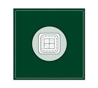 Hixingo Tapete de Mahjong 80x80 cm, Estilo Sencillo Tapete de Mesa de Juegos Antideslizante Grueso Silencioso, Protector de Mesa con Respaldo de Goma, para Dominó, Cartas (Verde Oscuro)