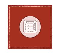 Hixingo Tapete de Mahjong 80x80 cm, Estilo Sencillo Tapete de Mesa de Juegos Antideslizante Grueso Silencioso, Protector de Mesa con Respaldo de Goma, para Dominó, Cartas (Rojo)