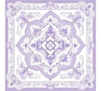Hixingo Tapete de Mahjong 80x80 cm, Motivo Mariposa Tapete de Mesa de Juegos Antideslizante Grueso Silencioso, Protector de Mesa con Respaldo de Goma, para Dominó, Cartas (Morado)