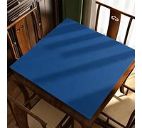 Hixingo Tapete de Mahjong Portátil para Juegos de Mesa 80x80cm, Color Sólido Tapete Cuadrado Diatomita de Antideslizante Silencioso para Cartas Dados Dominó Tablero (Azul,1)