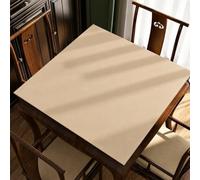 Hixingo Tapete de Mahjong Portátil para Juegos de Mesa 80x80cm, Color Sólido Tapete Cuadrado Diatomita de Antideslizante Silencioso para Cartas Dados Dominó Tablero (Caqui,1)