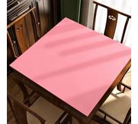 Hixingo Tapete de Mahjong Portátil para Juegos de Mesa 80x80cm, Tapete Cuadrado Diatomita de Antideslizante Silencioso para Cartas Dados Dominó Tablero (Rosa Rubor,1)