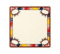 Hixingo Tapete de Mahjong Portátil para Juegos de Mesa 80x80cm, Tapete Cuadrado Diatomita de Antideslizante Silencioso para Cartas Dados Dominó Tablero (A04 Cómic,1)