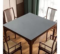Hixingo Tapete de Mahjong Portátil para Juegos de Mesa, Tapete Cuadrado de Estilo Colores Sólidos | Antideslizante y Silencioso para Cartas, Dados, Dominó y Tablero (Gris Claro,90 x 90 cm)