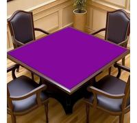 Hixingo Tapete de Mahjong Portátil para Juegos de Mesa, Tapete Cuadrado de Estilo Colores Sólidos | Antideslizante y Silencioso para Cartas, Dados, Dominó y Tablero (Morado 603,100x100cm)
