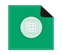 Hixingo Tapete de Mahjong Portátil para Juegos de Mesa, Tapete Cuadrado | Diatomita de Antideslizante y Silencioso para Cartas, Dados, Dominó y Tablero | Minimalista Moderno (Verde Cian,80x80cm)