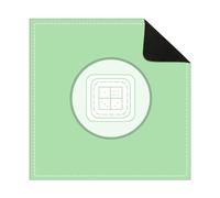 Hixingo Tapete de Mahjong Portátil para Juegos de Mesa, Tapete Cuadrado | Diatomita de Antideslizante y Silencioso para Cartas, Dados, Dominó y Tablero | Estilo Minimalista (Verde Claro,80x80cm)