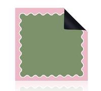 Hixingo Tapete Mahjong Portátil Plegable 80x80 cm con Bolso, Tapete de Mesa Cuadrado/ Antideslizante y Reducción de Ruido para Juegos de Mesa / Cartas - Pastel Lindo (Verde Oscuro)